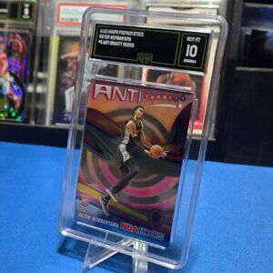 2023 Panini Hoops Premium Stock Anti-Gravity #5 Victor Wembanyama (RC) (GMA 10)